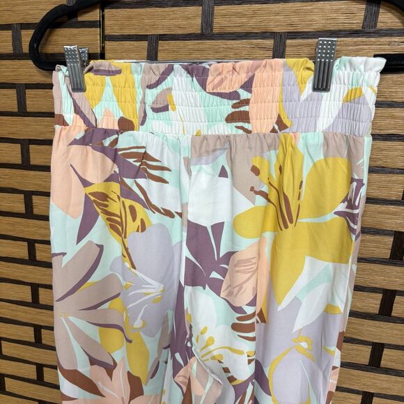 Cupshe Liliana Leafy Elastic Waisted Pants Size Small - Picture 4 of 9